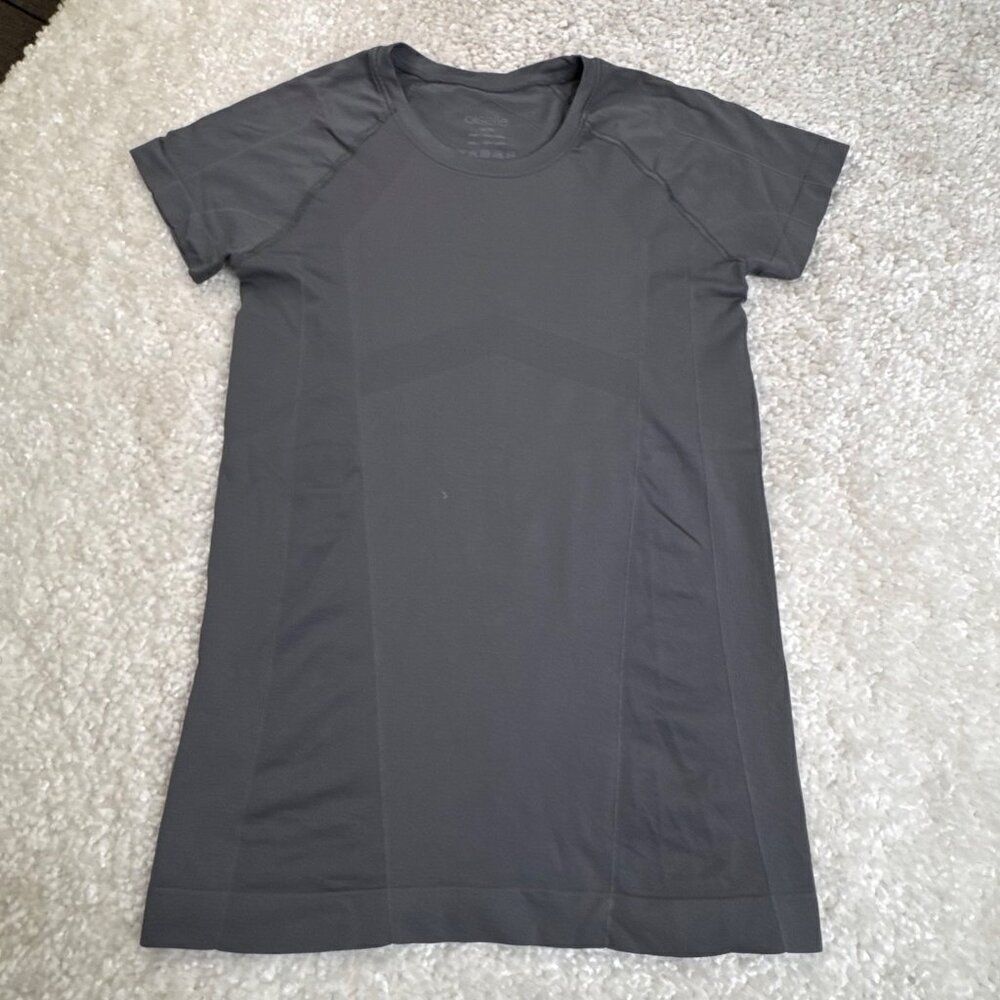 Oiselle Wazelle Short Sleeve Tee Gray